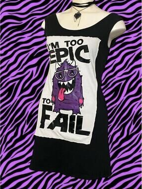 Cupcake Cult Women's Black Too Epic to Fail' Dress